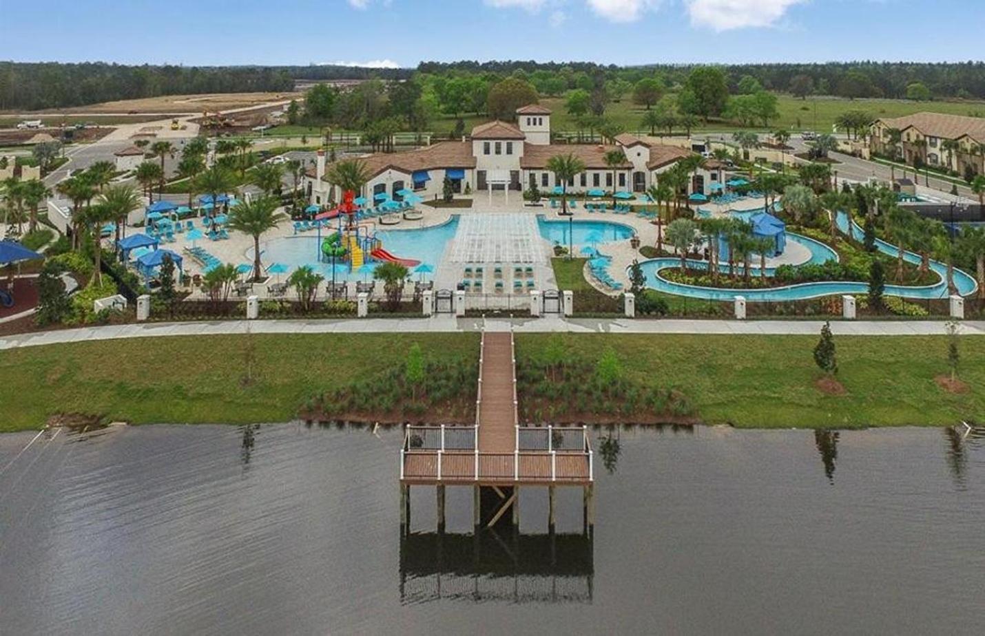 Large Villa Wprivate Pool Game Room Waterpark 키시미 외부 사진